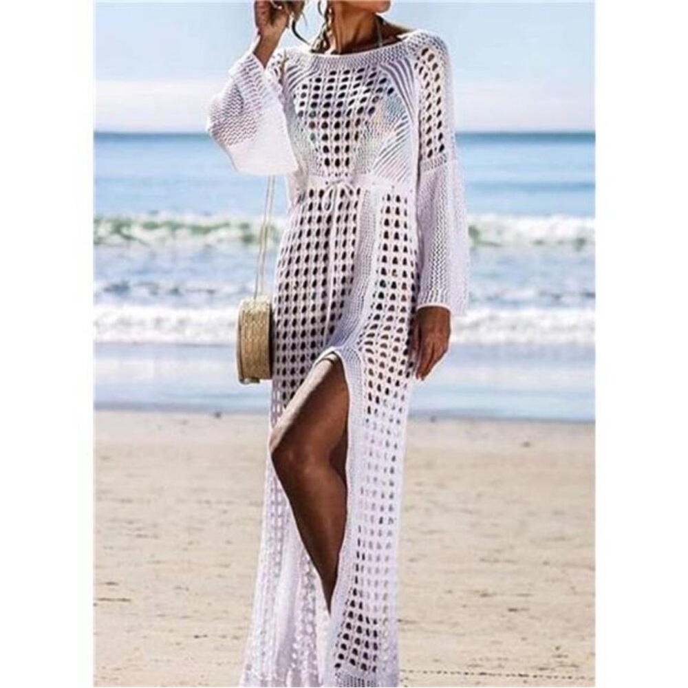 Sexy  Cover Dresses Bikini Cover-ups White - Picture 4 of 5